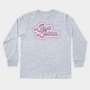 Lunar Lesbian Kids Long Sleeve T-Shirt